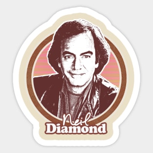 Neil Diamond // Retro 70s Fan Design Sticker